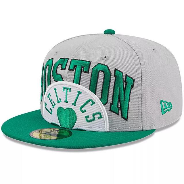 Mens New Era Gray/Kelly Green Boston Celtics Tip-Off Two-Tone 59FIFTY Fitted Hat Product Image