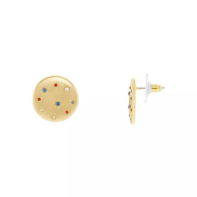 Emberly Multi Color Stone Circle Stud Earrings, Womens Product Image