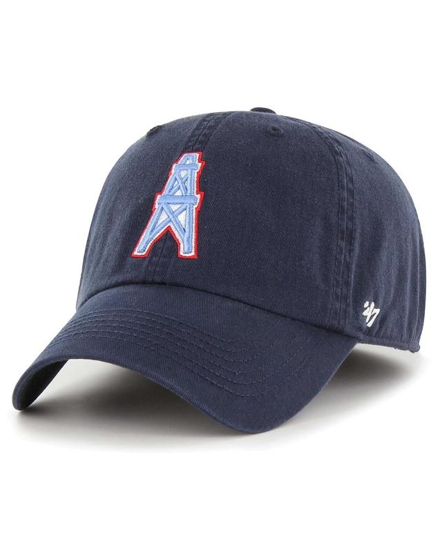 Mens 47 Navy Houston Oilers Gridiron Classics Franchise Legacy Fitted Hat Nfl Blue Product Image