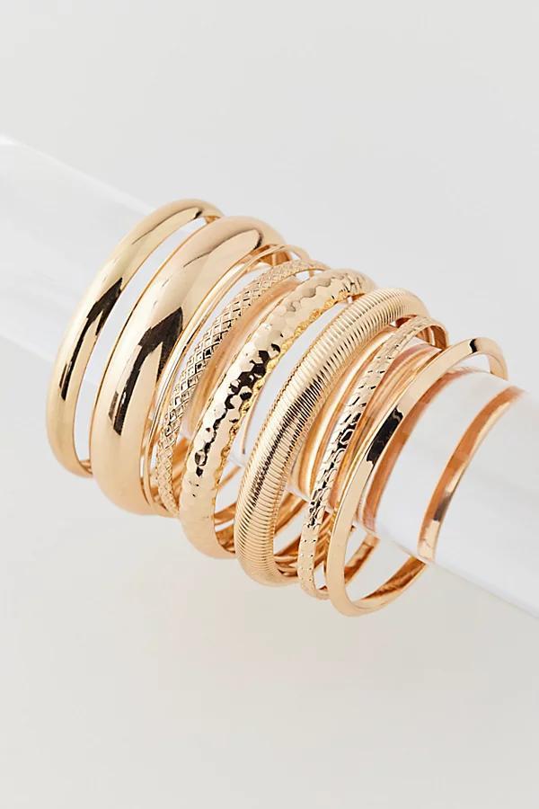 Textured Bangle Bracelet Set Womens at Urban Outfitters product image