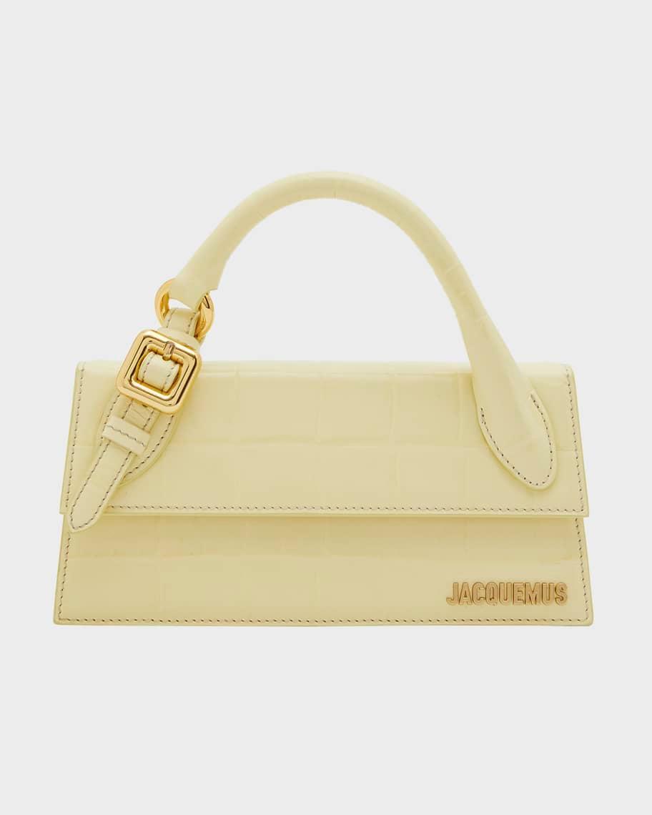 Le Chiquito Long Croc-Embossed Top-Handle Bag Product Image