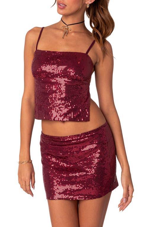 Womens Cosmo open back sequin top Product Image