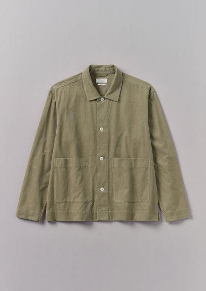 Soft Organic Cord Relaxed Shirt | Green Stone product image