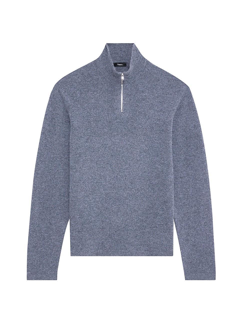 Theory Geder Quarter Zip Wool Sweater Product Image