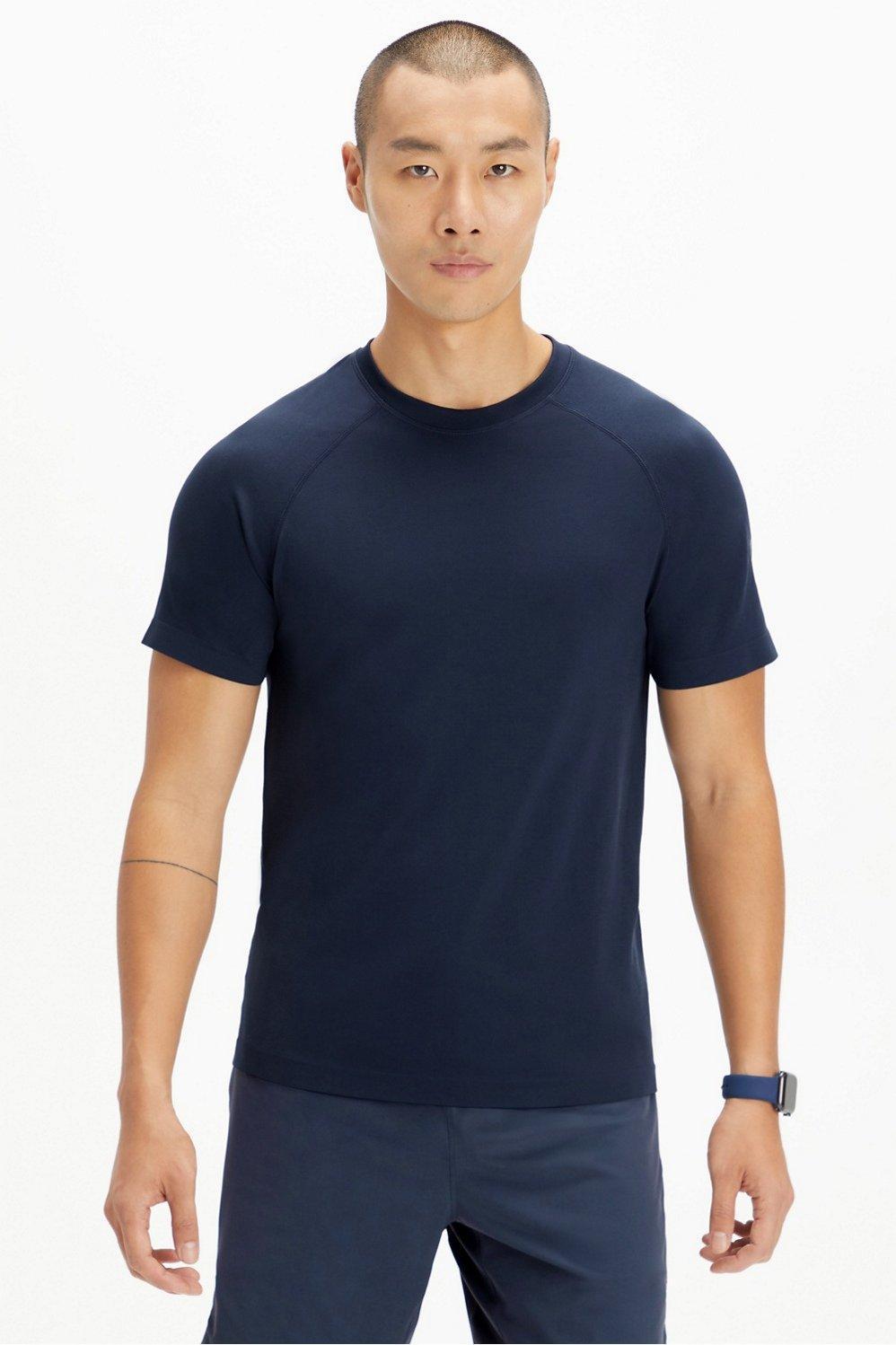 Fabletics Men Universal Tennis Training Day Tee male Ut Navy Size L Product Image