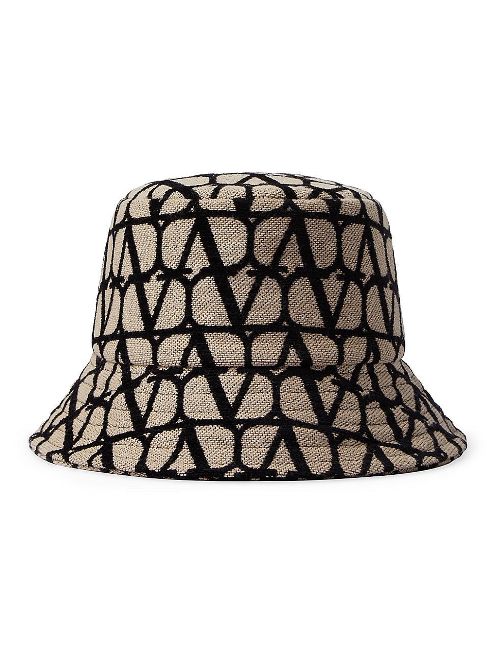 Womens VLogo Monogram Canvas Bucket Hat Product Image