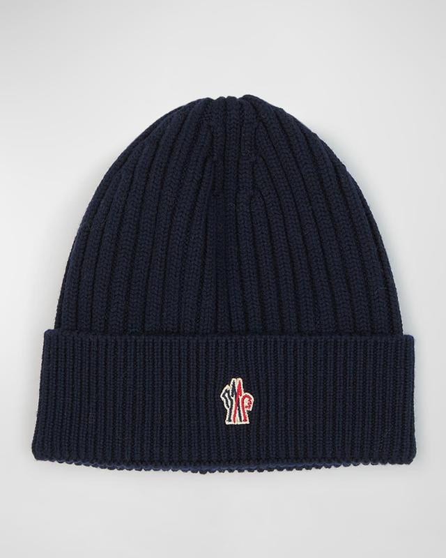 Mens Rib-Knit Wool Beanie Product Image