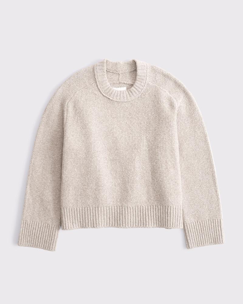 The A&F Madeline Textural Crew Sweater Product Image