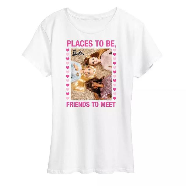 Womens Barbie Places To Be Graphic Tee Product Image