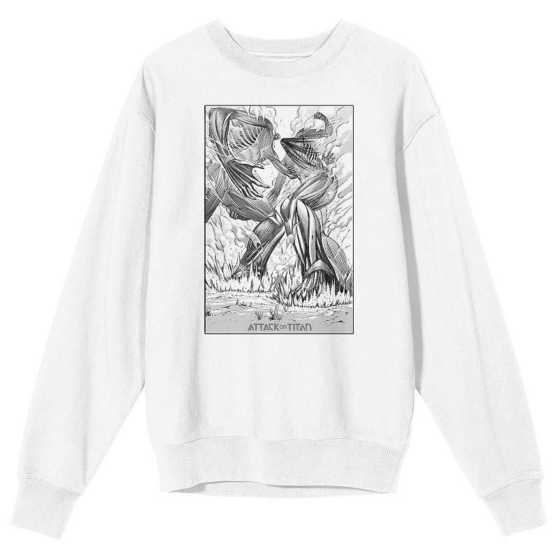 Mens Attack On Titan Two Titans Sweatshirt Product Image