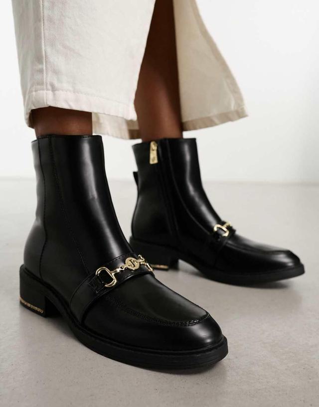 River Island boot with gold buckle detail Product Image