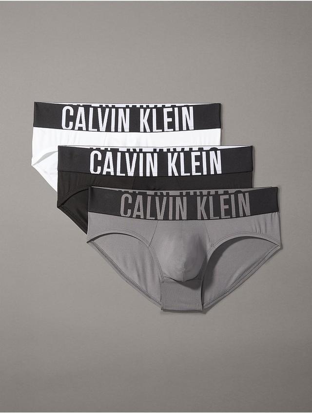 Calvin Klein Mens Intense Power Micro 3-Pack Hip Brief - Black - XL Product Image