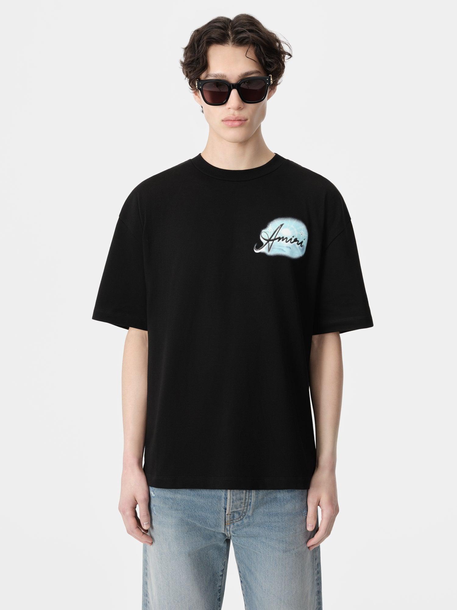 AMIRI PARADISE AIRBRUSH TEE - Black Male Product Image