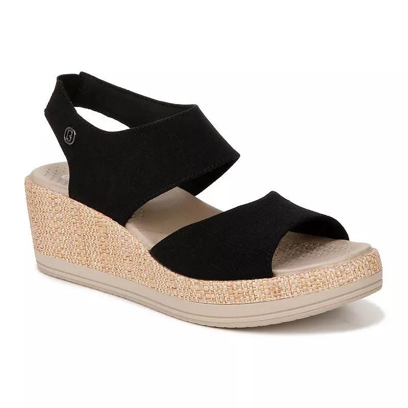 Bzees Reveal Womens Wedge Sandals Black Product Image