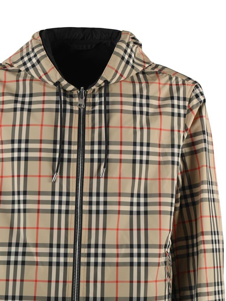 Reversible Jacket With Vintage Check Pattern In Archive Beige Ip Chk Product Image