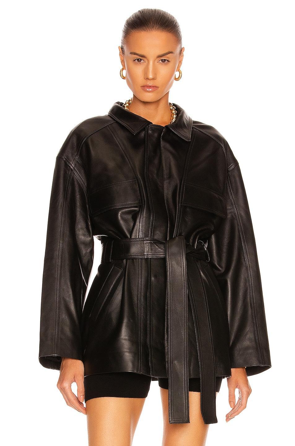 NOUR HAMMOUR Zakary Jacket Black. (also in 34, 36, 38, 40). Product Image