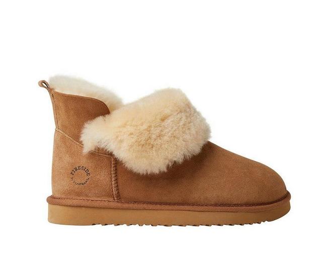 Fireside by Dearfoams Women's Perth Foldover Bootie Slippers Product Image