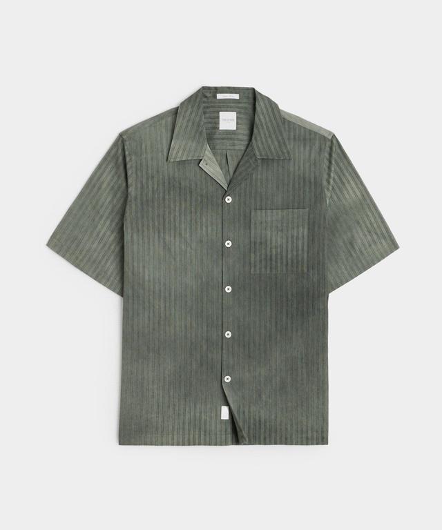 Relaxed Camp Collar Shirt Stripe Product Image