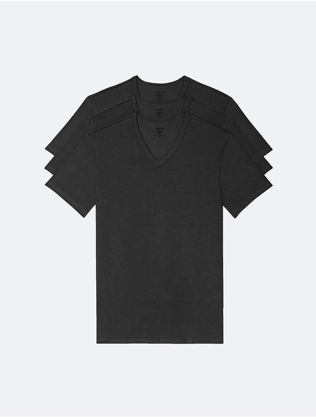 Calvin Klein Short Sleeve V-Neck Tee 3 Product Image