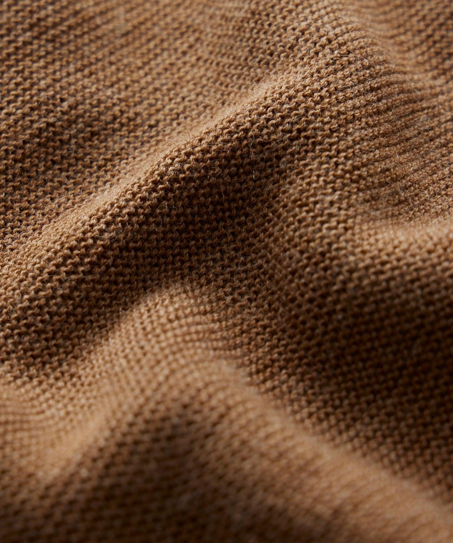 Todd Snyder X Woolrich Technical Merino Crewneck in Camel Product Image