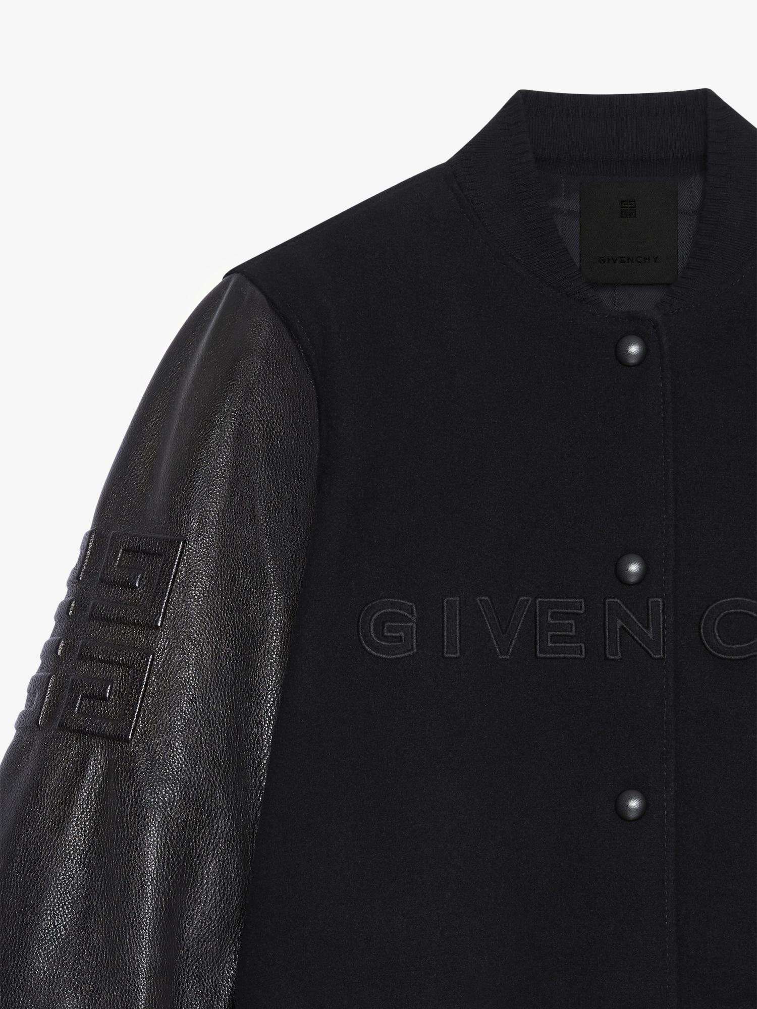 GIVENCHY varsity jacket in wool and leather Product Image