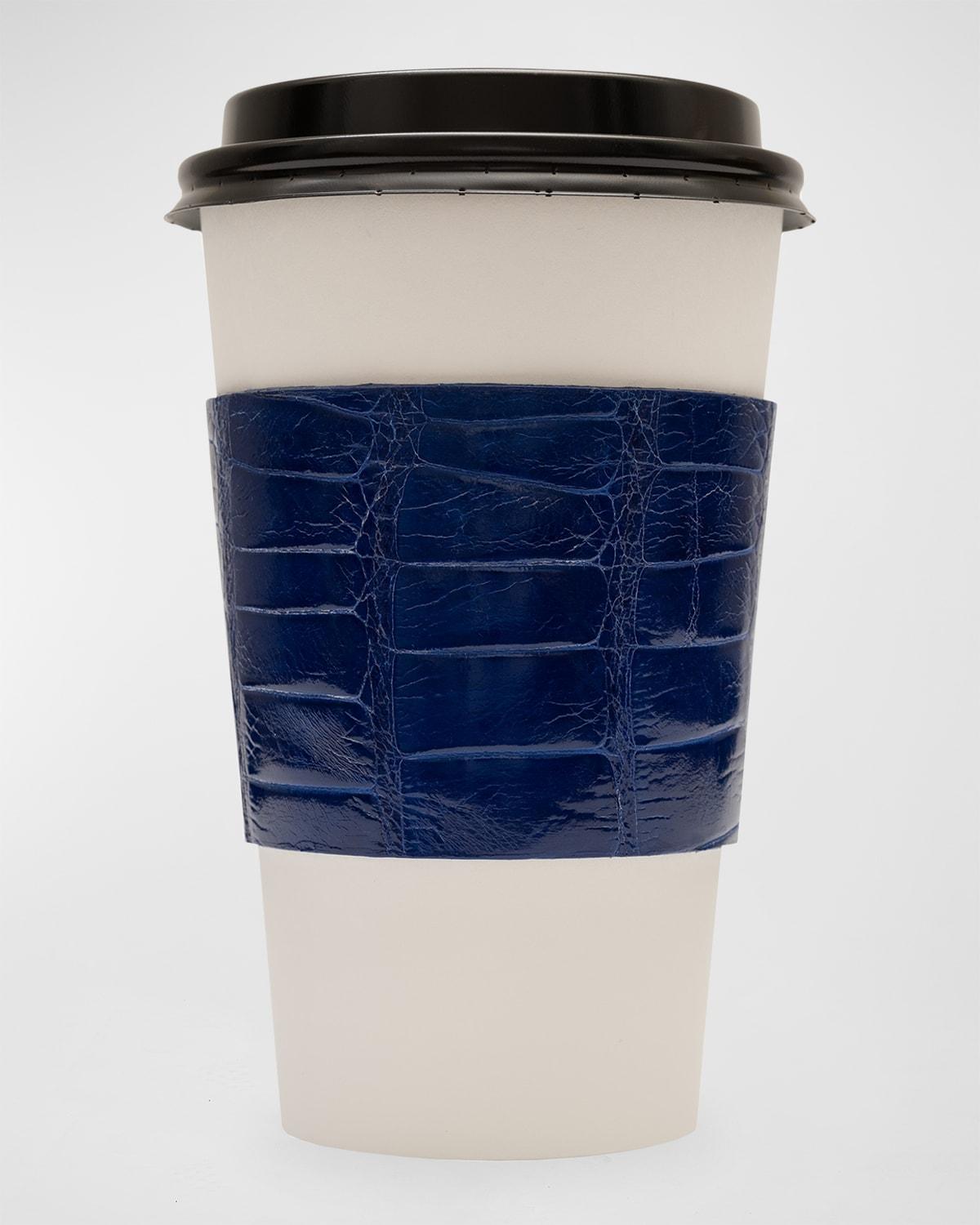 Mens Glazed Alligator Leather Cup Sleeve Product Image