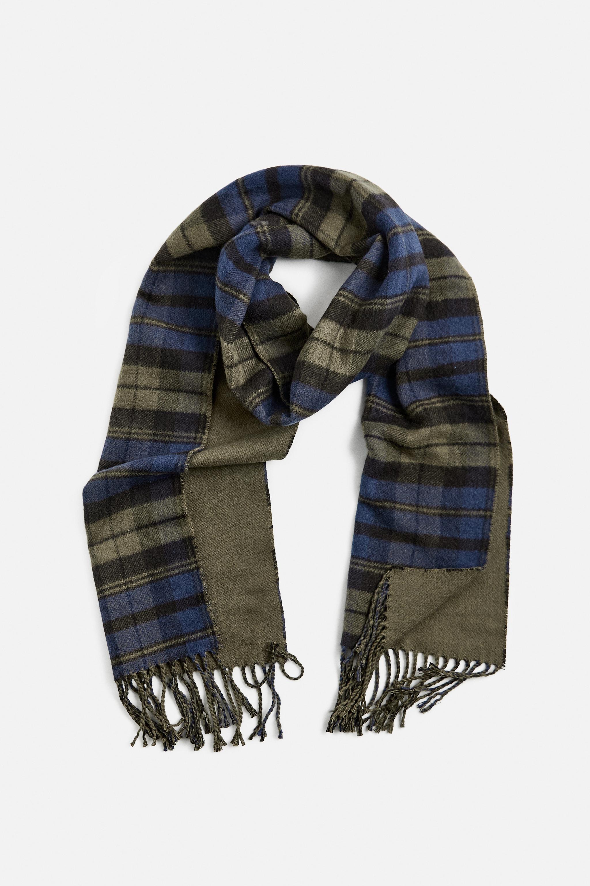 PLAID COMBINATION SCARF Product Image