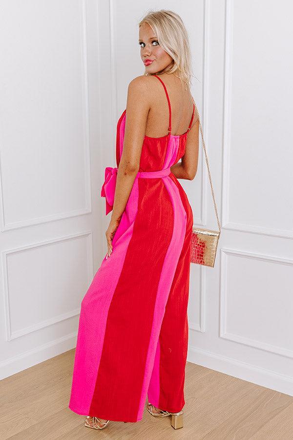 Sassy and Sweet Color Block Jumpsuit Product Image