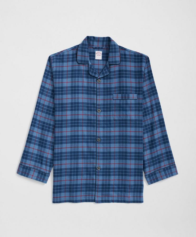 Cotton Flannel Plaid Pajamas Product Image