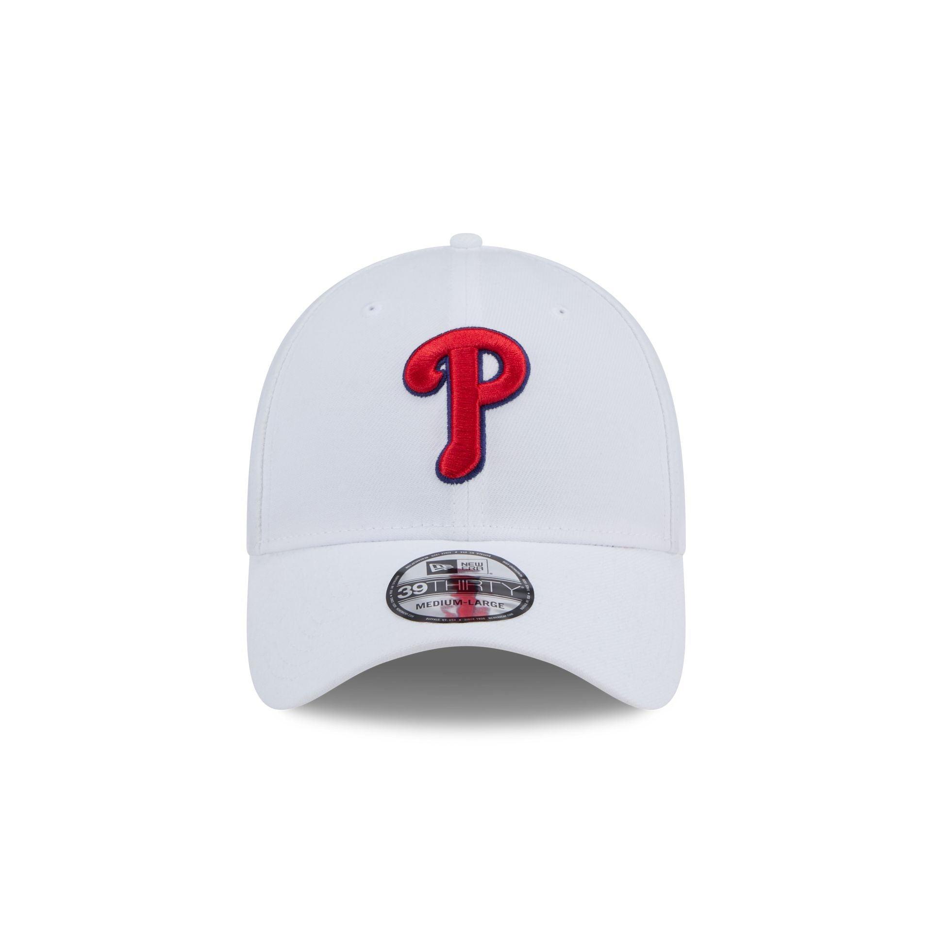 Philadelphia Phillies Optic White 39THIRTY Stretch Fit Hat Male Product Image