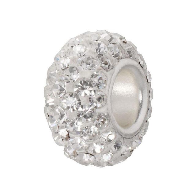 Individuality Beads Sterling Silver Crystal Bead, Womens, White Product Image