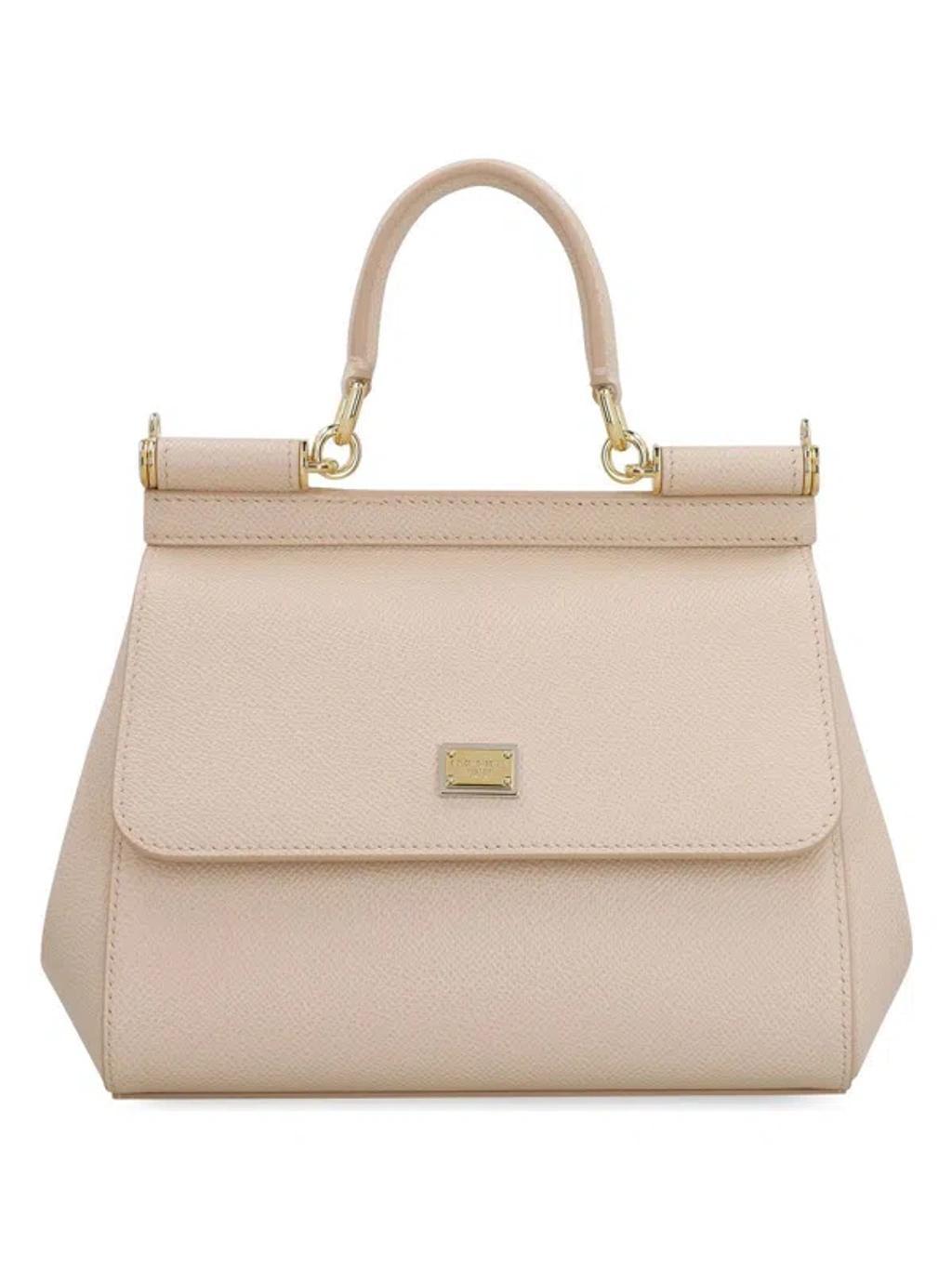 Small Sicily Top-handle Bag In Pink Product Image