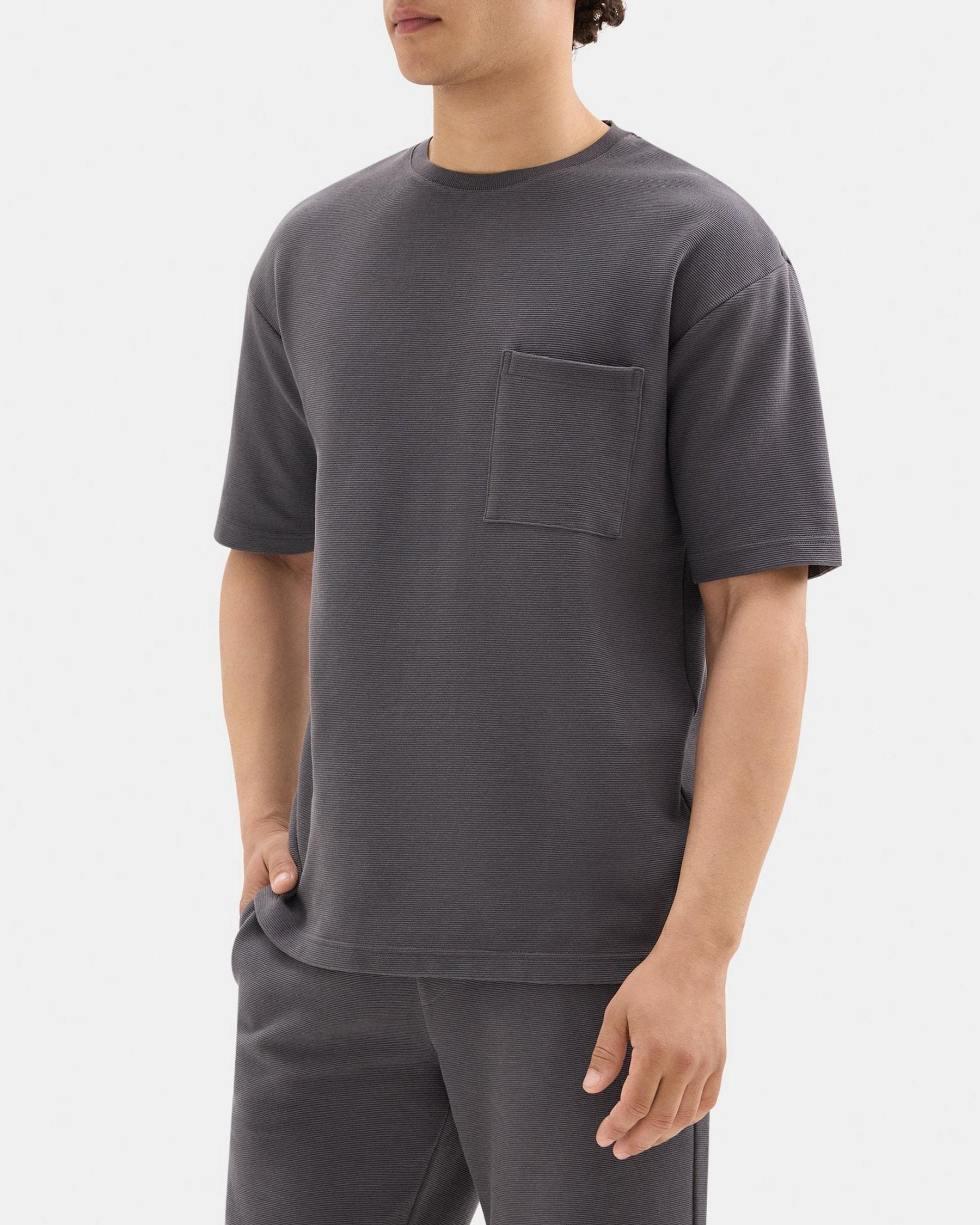 Relaxed Short-Sleeve Tee in Stretch Cotton Product Image