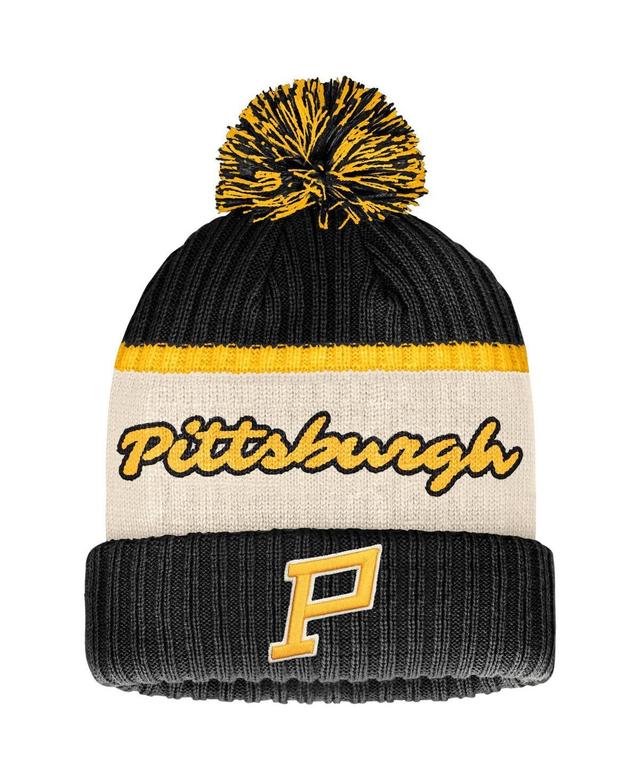 Men's Fanatics Branded  Black Pittsburgh Penguins 2023 NHL Winter Classic Cuffed Knit Hat with Pom Product Image