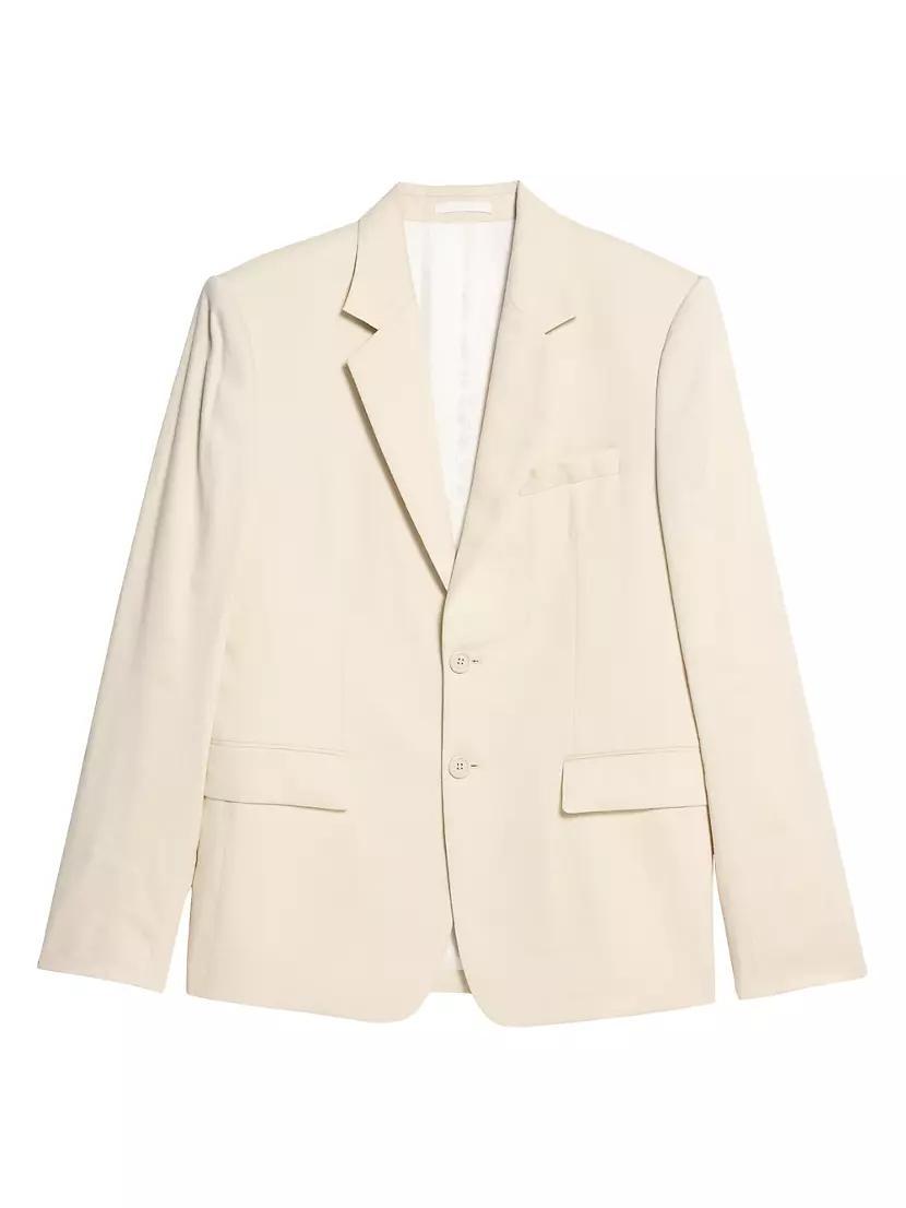 Classic Linen-Blend Blazer Product Image