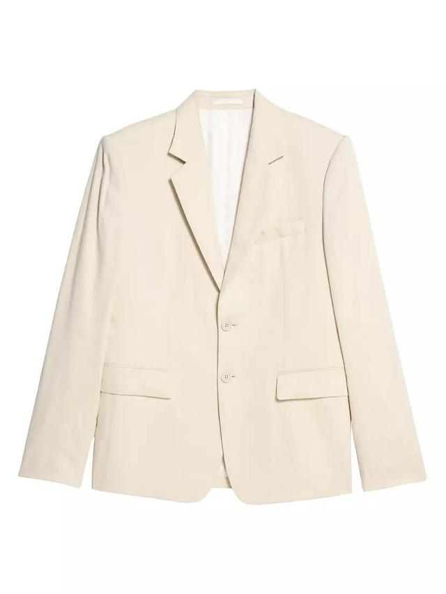 Classic Linen-Blend Blazer Product Image