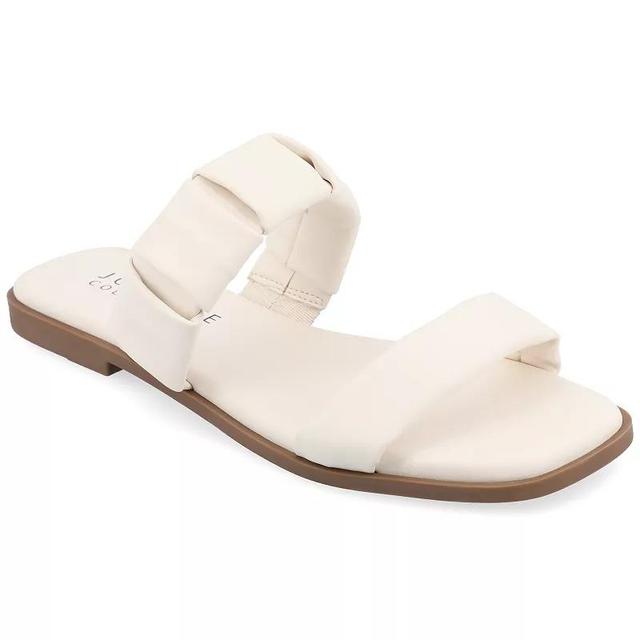 Journee Collection Pegie Womens Tru Comfort Foam Sandals Ivory Product Image