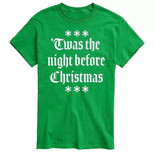 Big & Tall Twas The Night Before Christmas Graphic Tee, Mens Product Image