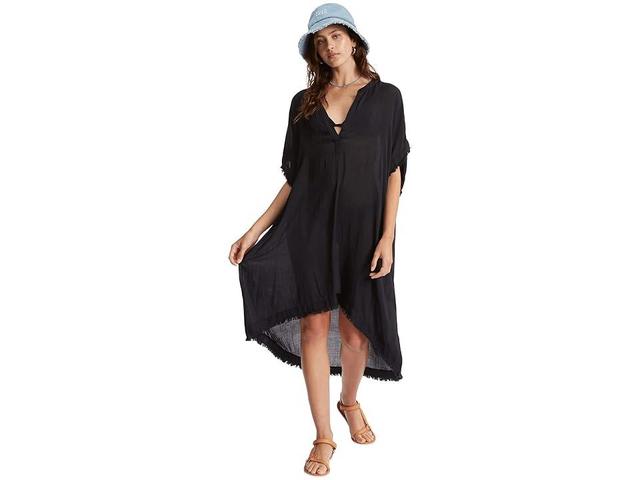 Billabong Found Love Gauze V-Neck Midi Swim Cover Up Dress -  L Product Image