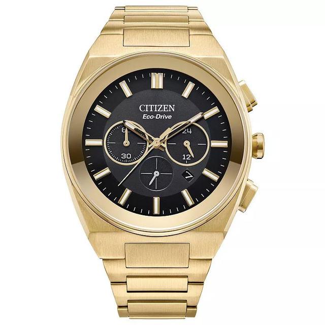 Citizen Mens Gold Eco-Drive Water Resistance 50 Stainless Steel Bracelet Watch Product Image