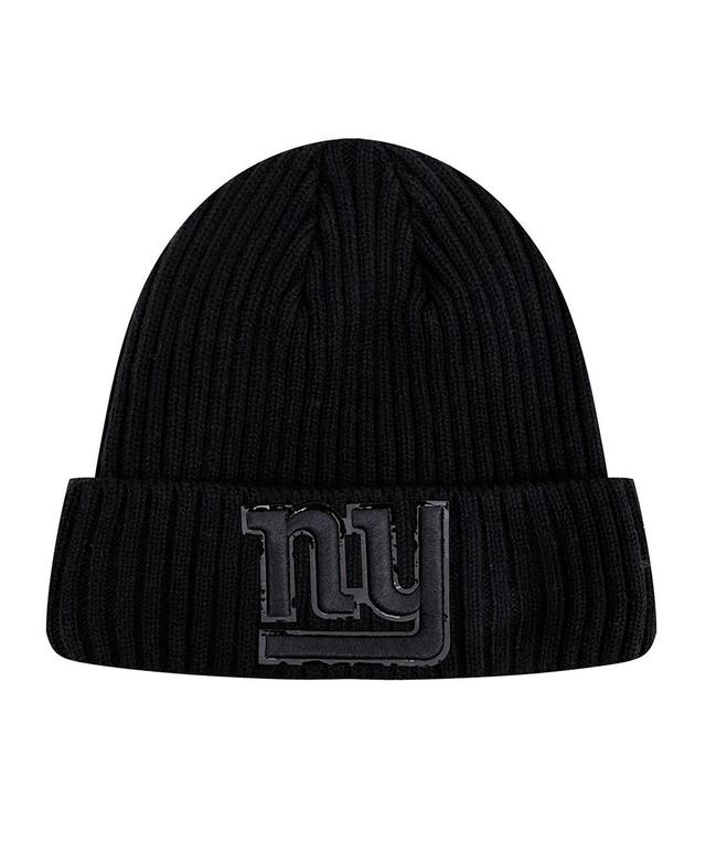 Mens Pro Standard New York Giants Triple Black Cuffed Knit Hat Product Image