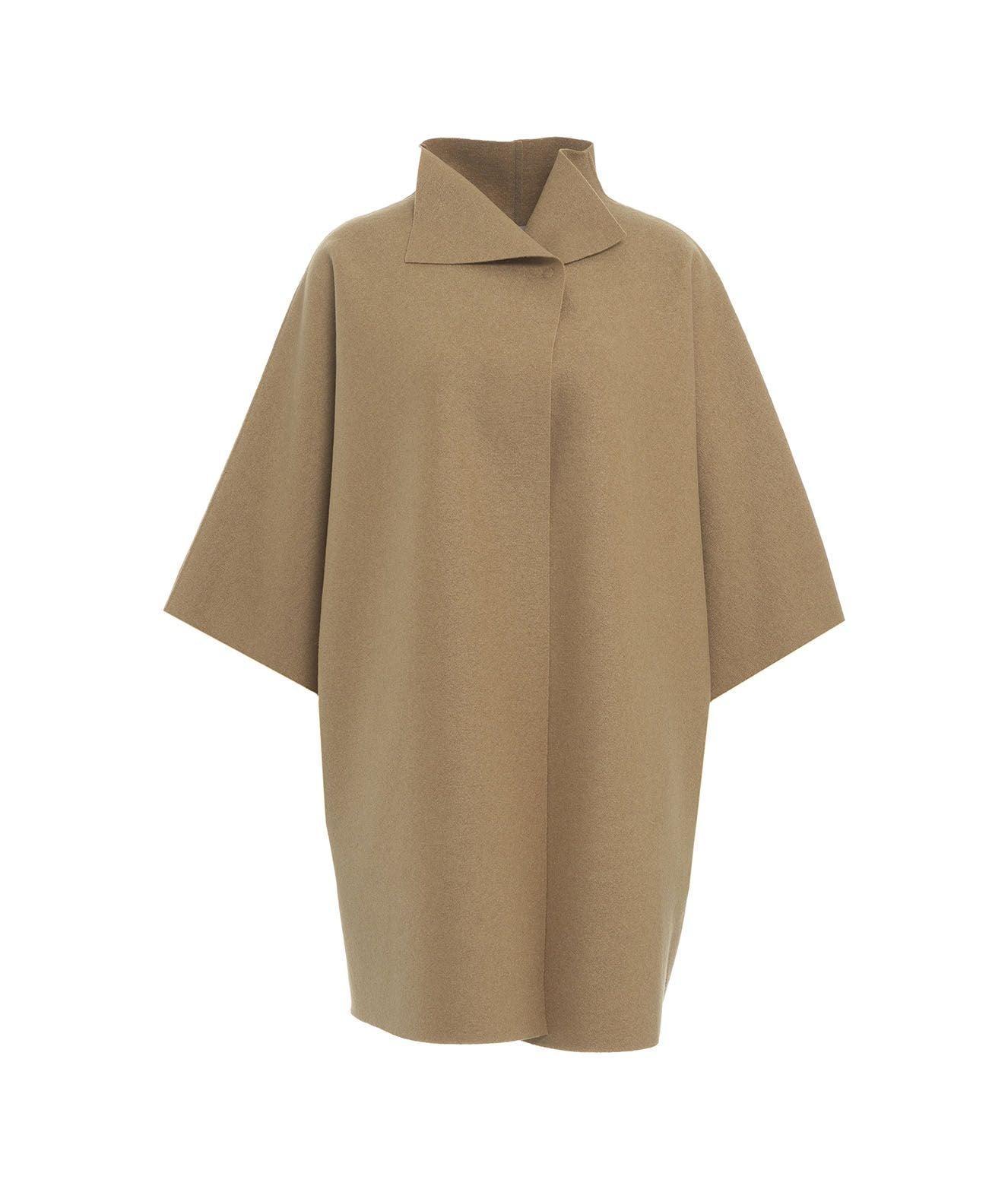 Kimono coat in pressed wool Product Image