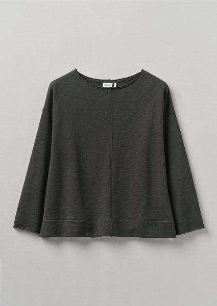 Loopback Jersey Sweater | Charcoal Product Image