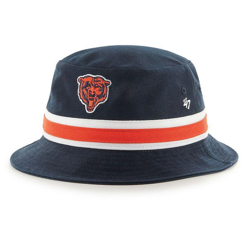 Mens 47 Chicago Bears Striped Bucket Hat, Blue Product Image