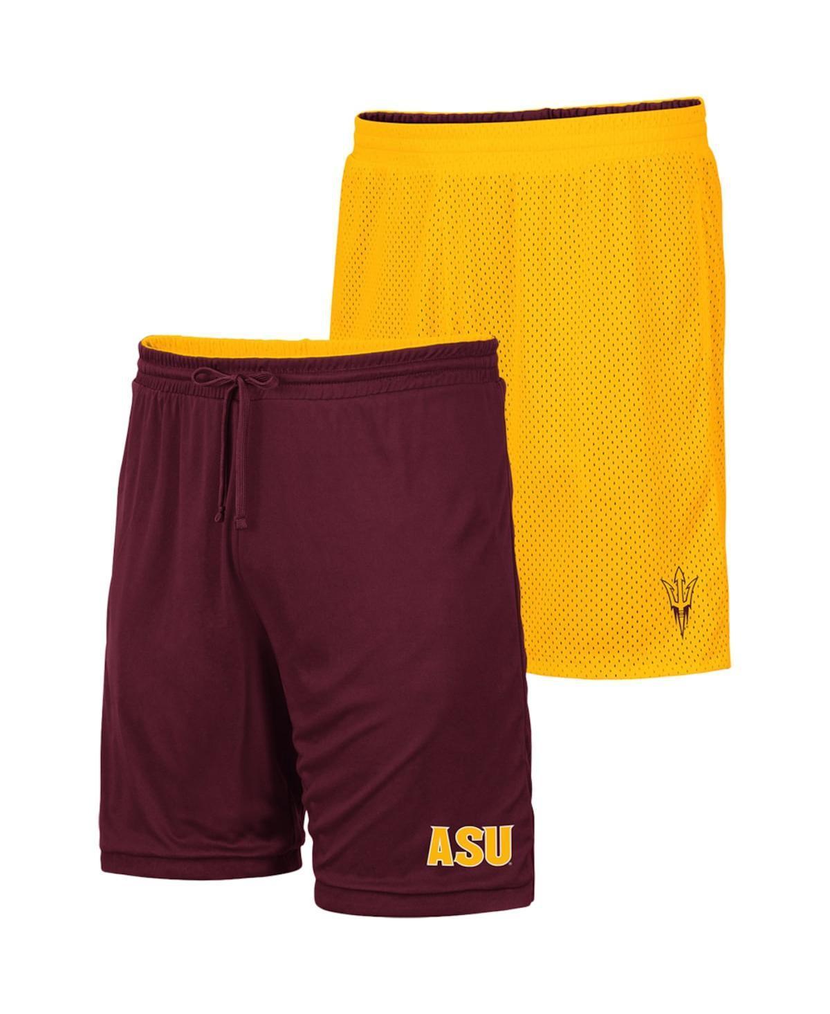 Mens Colosseum /Maroon Arizona State Sun Devils Wiggum Reversible Shorts Product Image