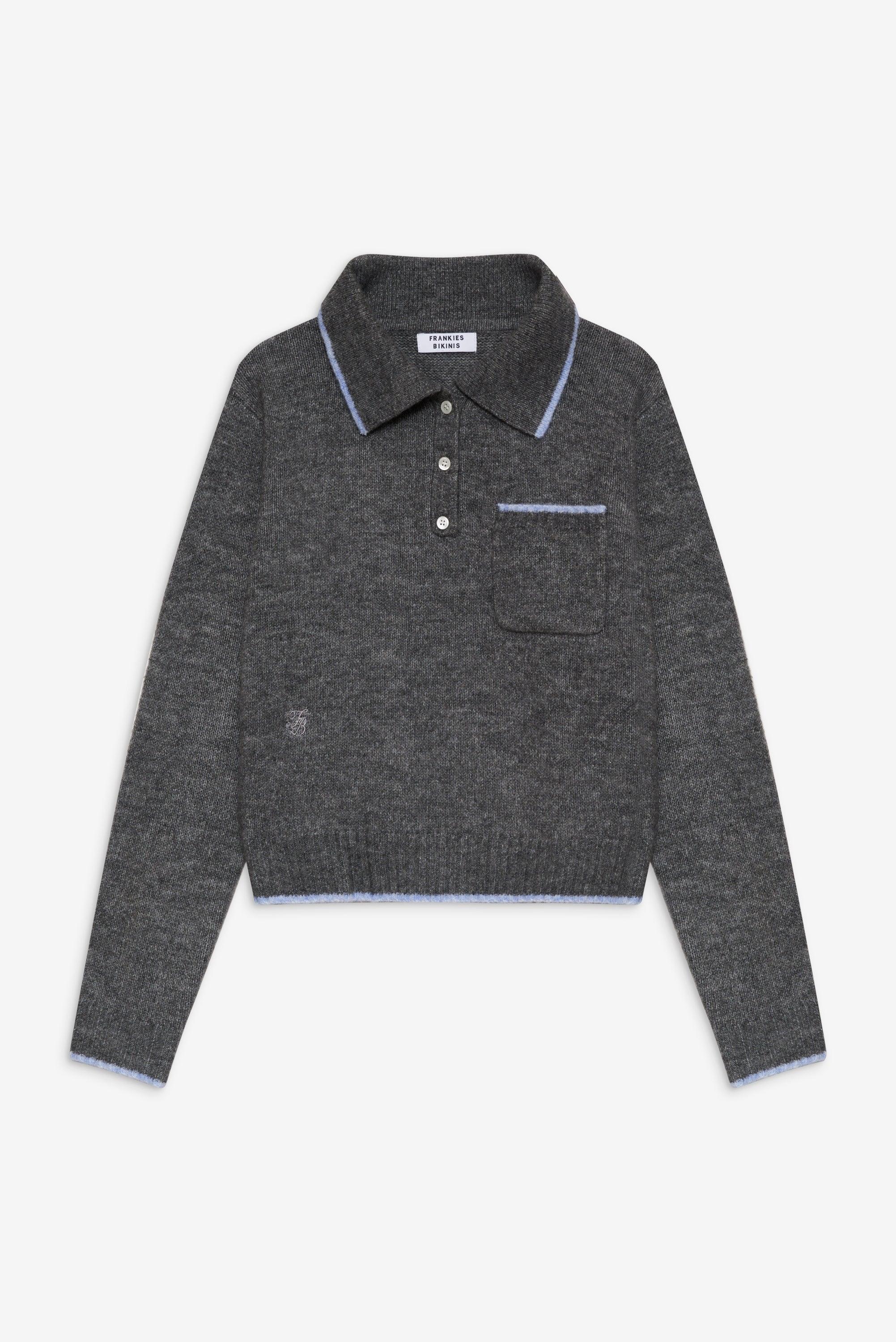 Carolyn Collared Sweater - Winter Sky Product Image