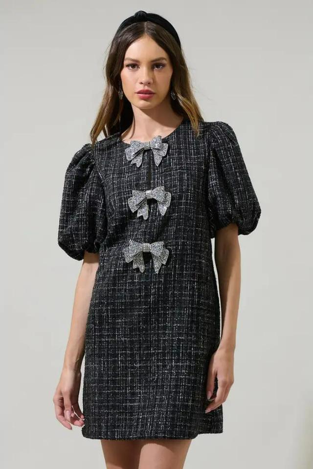 Margaret Tweed Cora Shift Mini Dress Product Image