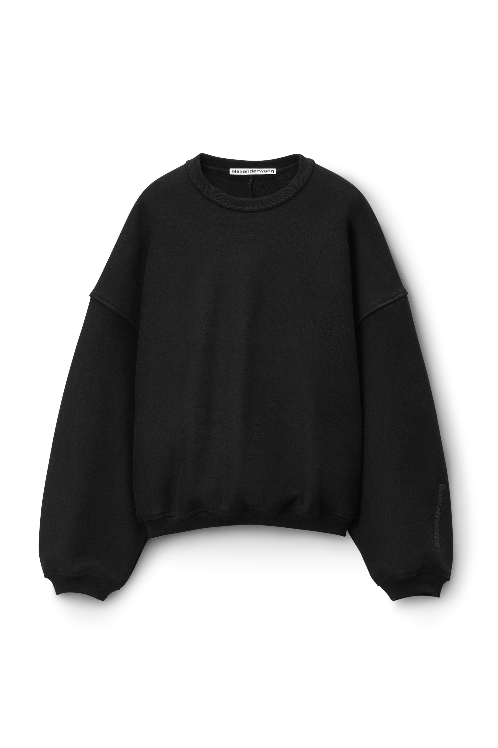 Logo Embroidered Oversized Crewneck In Cotton Product Image