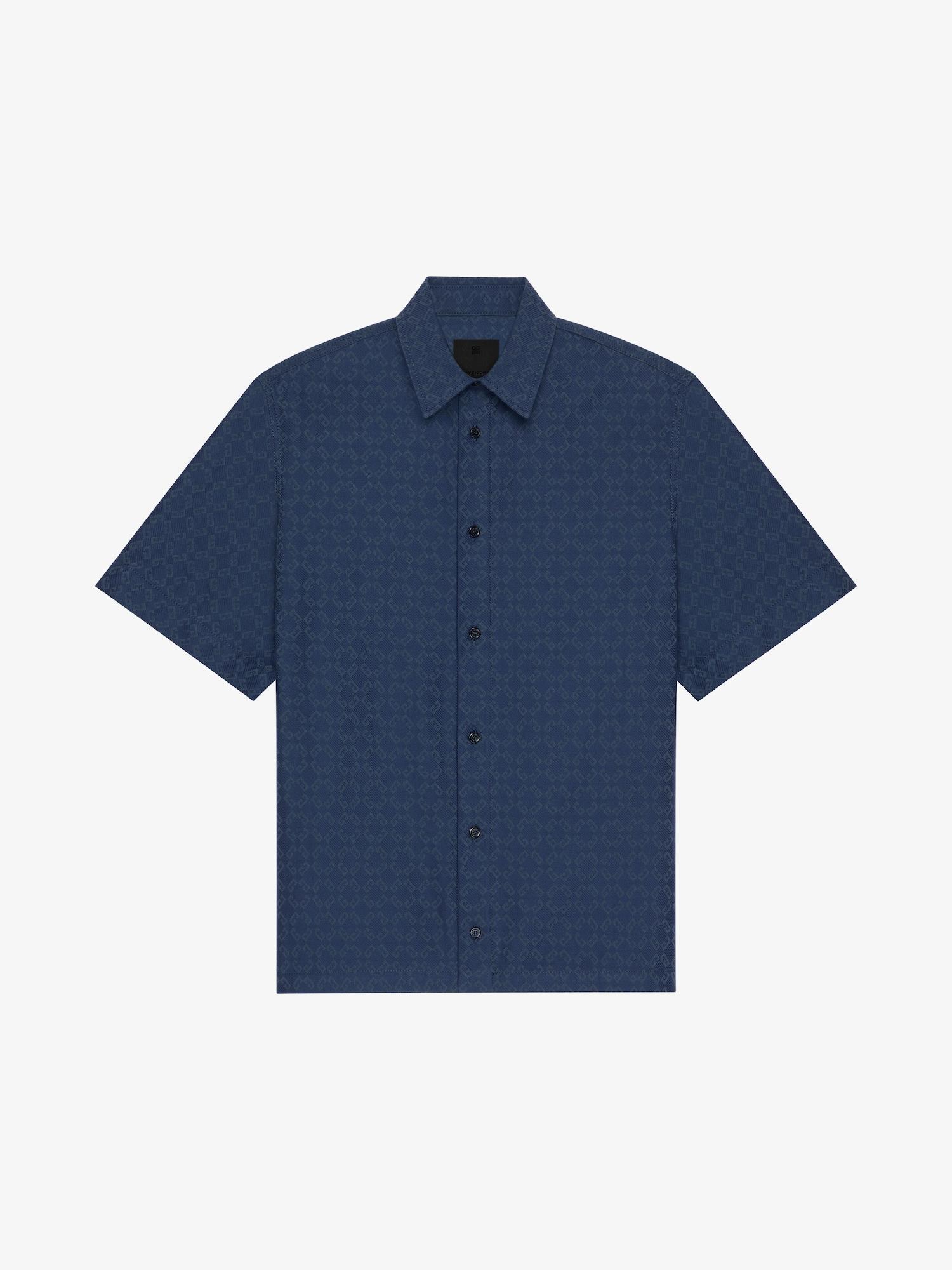 Shirt in shiny monogram 72 denim Product Image