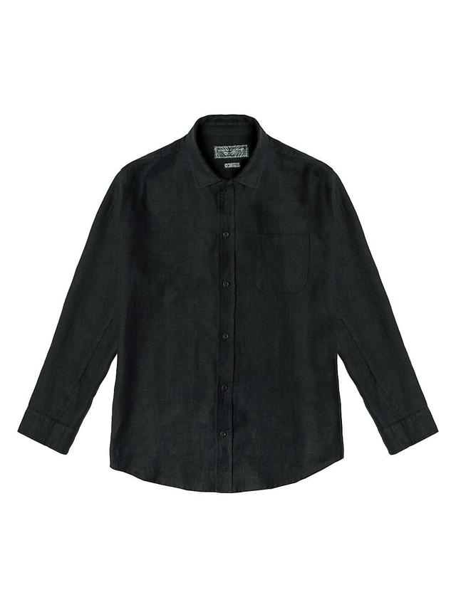 Womens Linen Button-Front Lounge Shirt Product Image